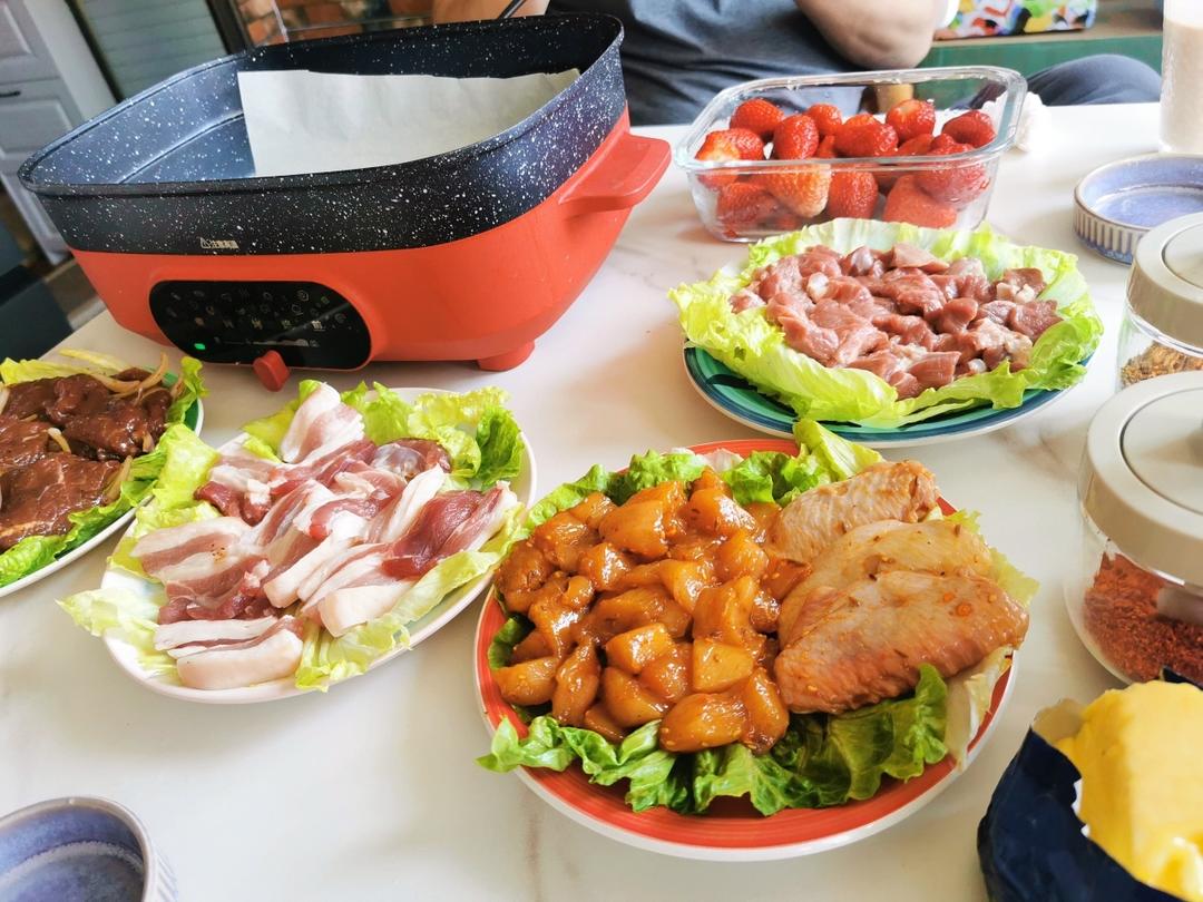 烤肉家庭版（再也不去外面吃烤肉😊😊）
