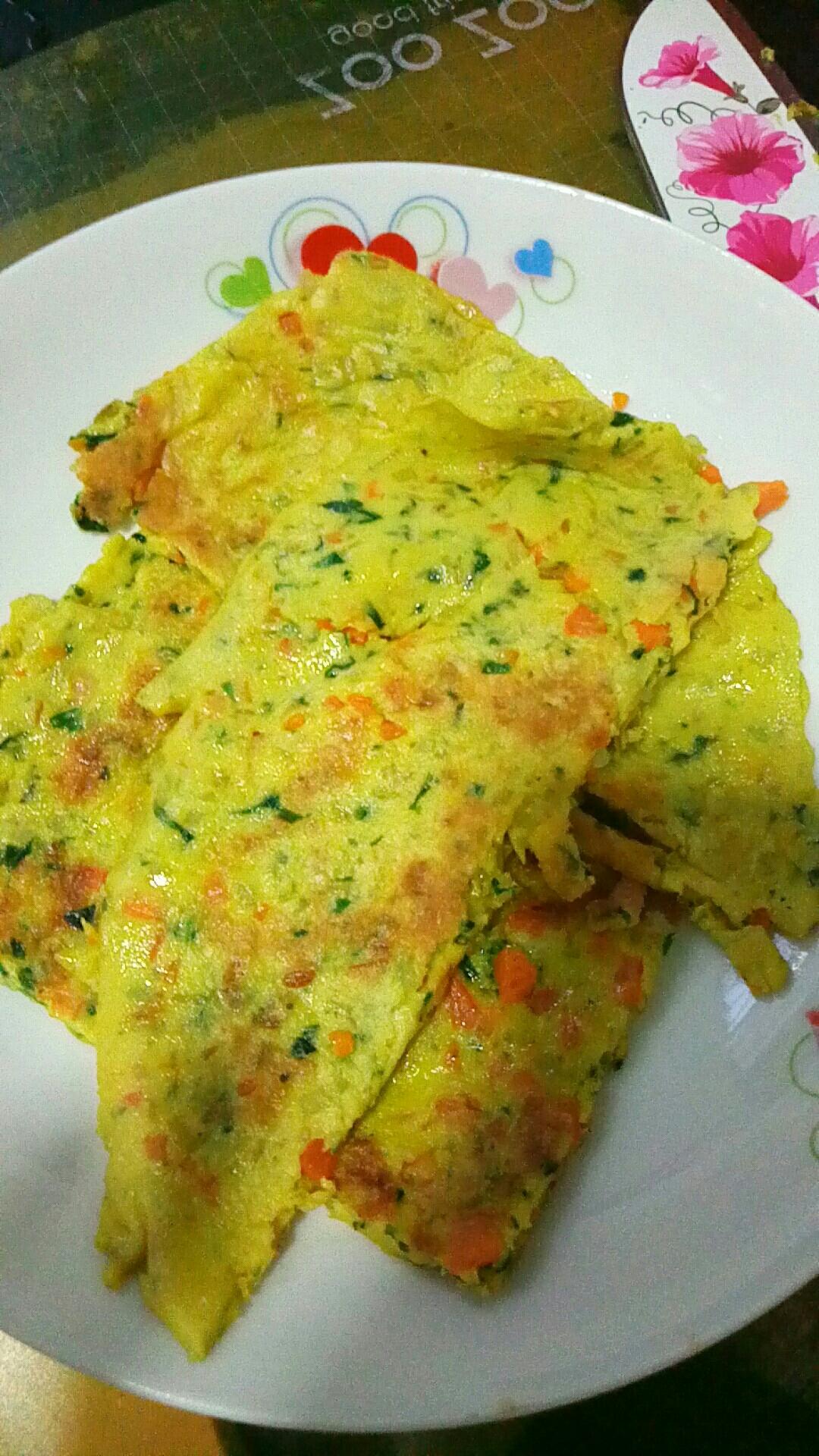 蔬菜饼，8个牙可以吃