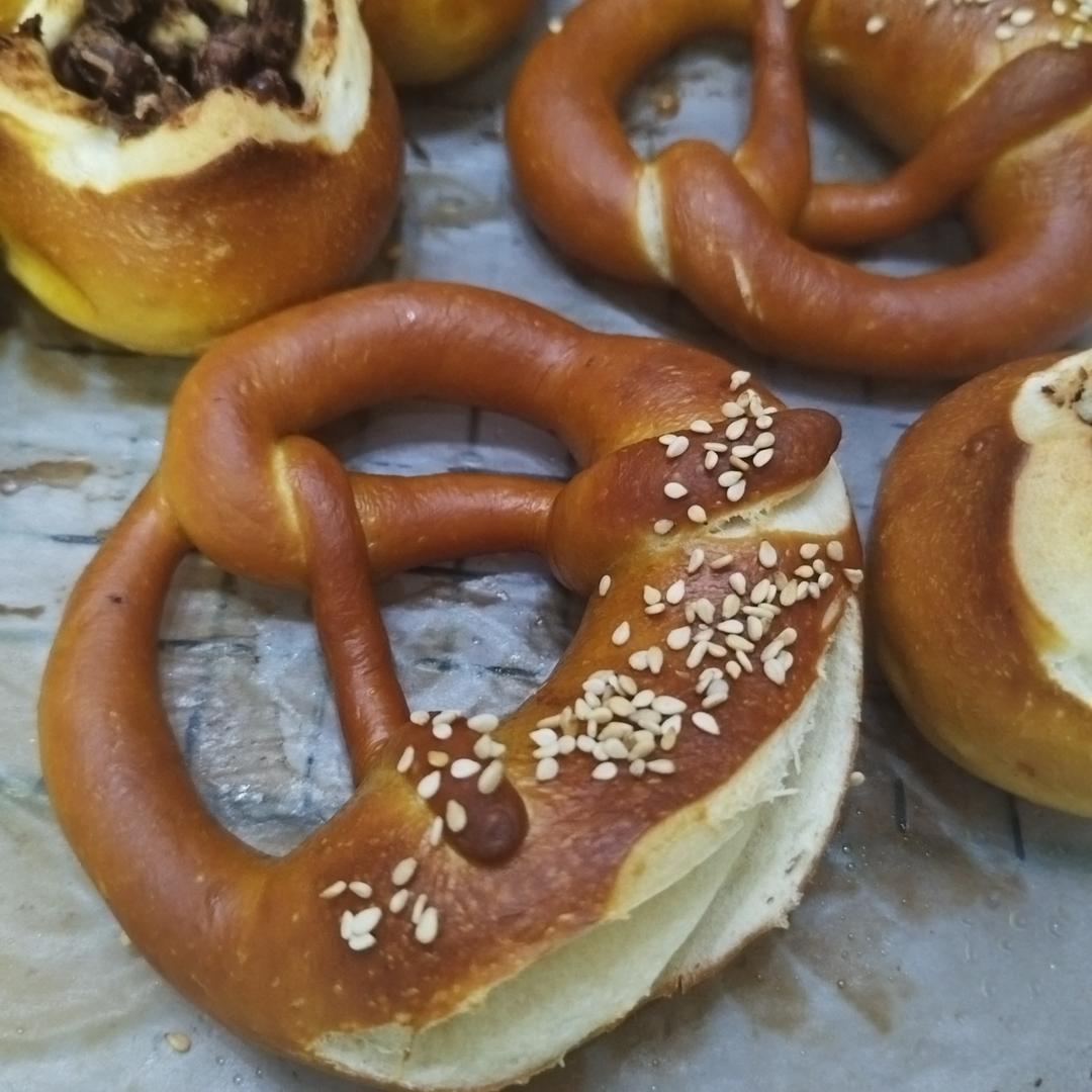 德式碱水面包｜经典碱水结｜普雷结｜0糖低卡｜免发酵｜免手套膜