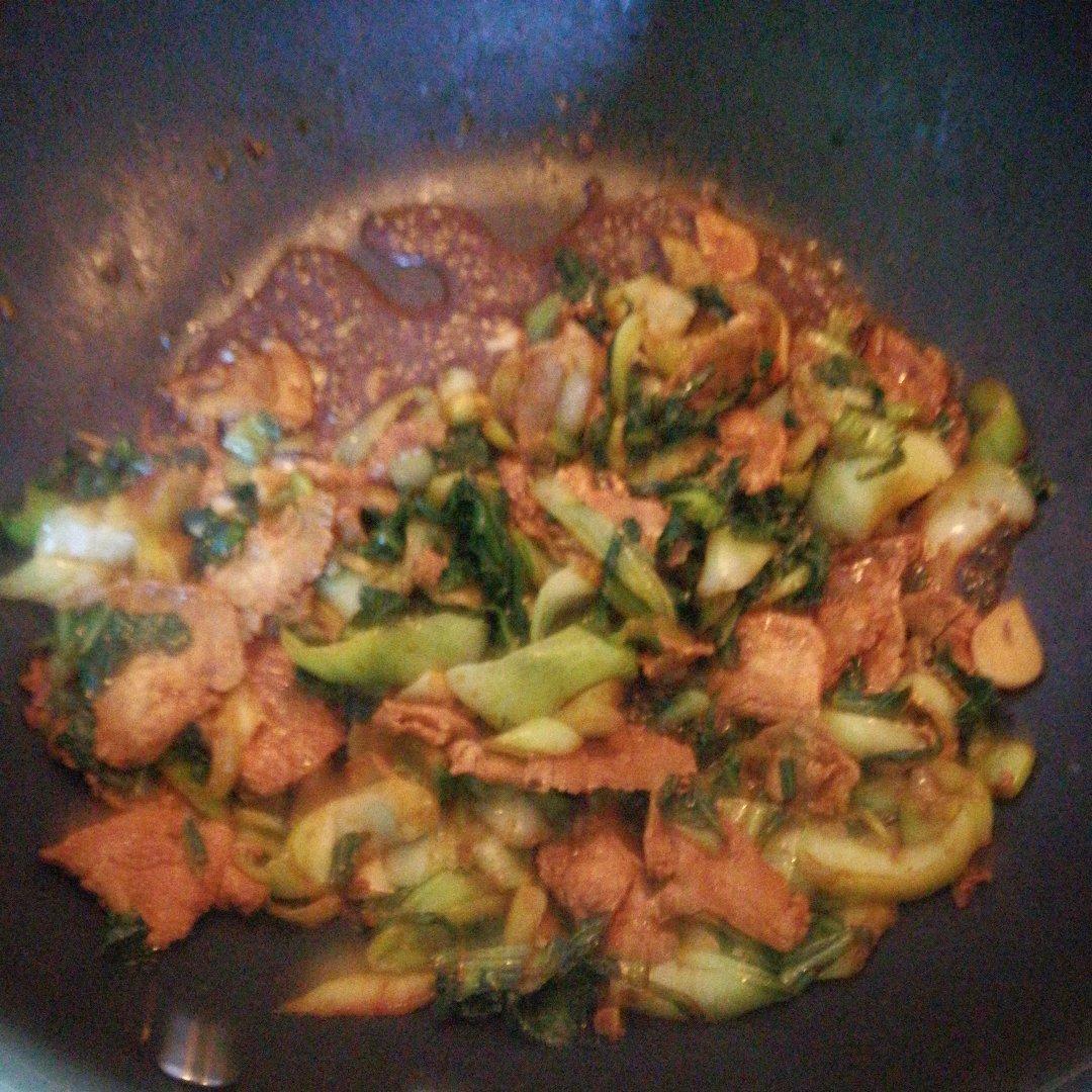 小白菜炒肉丝