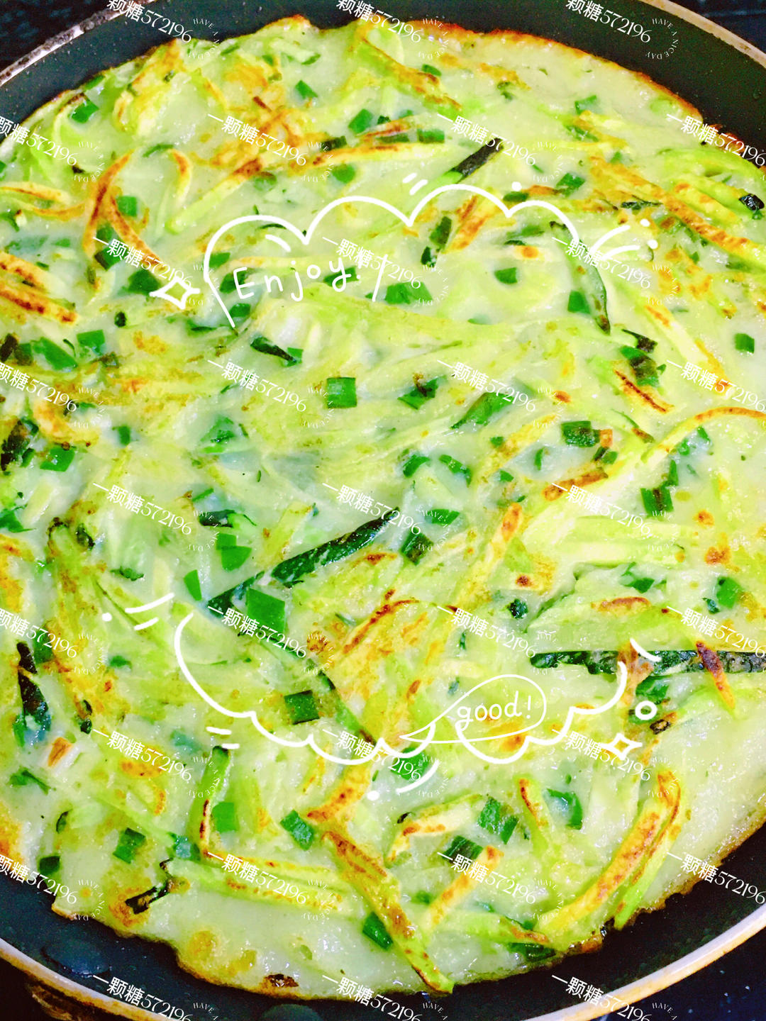 三餐均可༄「方瓜韭菜鸡蛋🥚饼」༄的做法