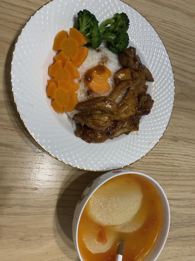 照烧鸡腿饭