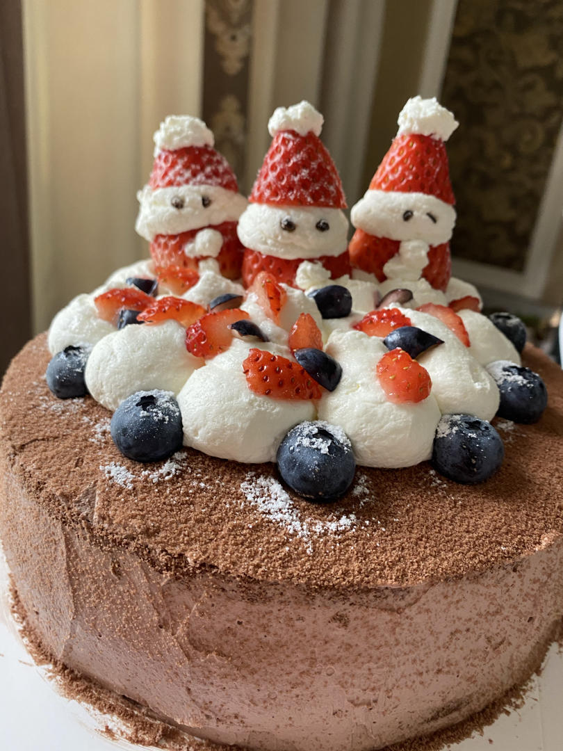 圣诞呆萌裸蛋糕