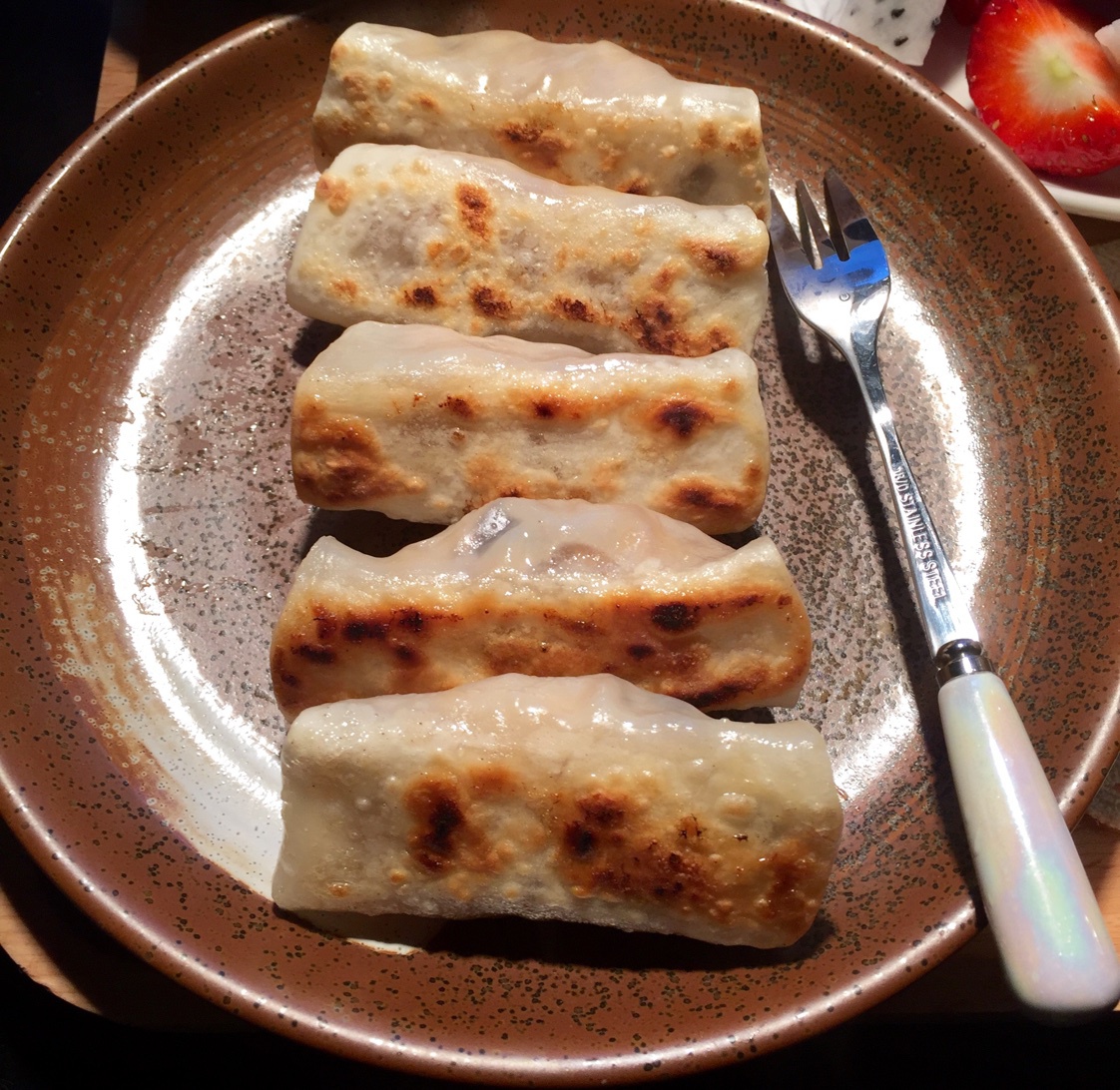 鲜脆素锅贴