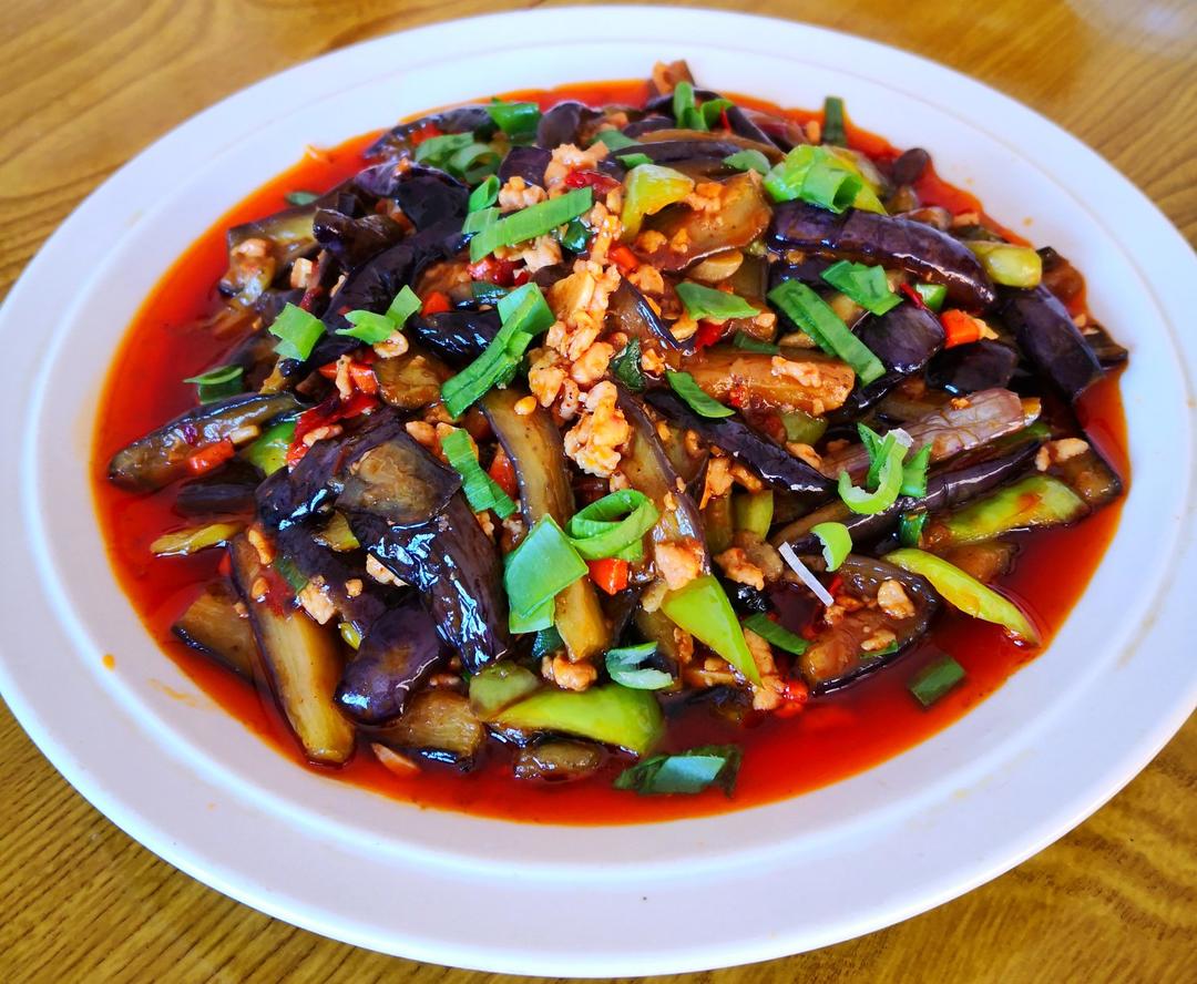 红烧肉沫茄子