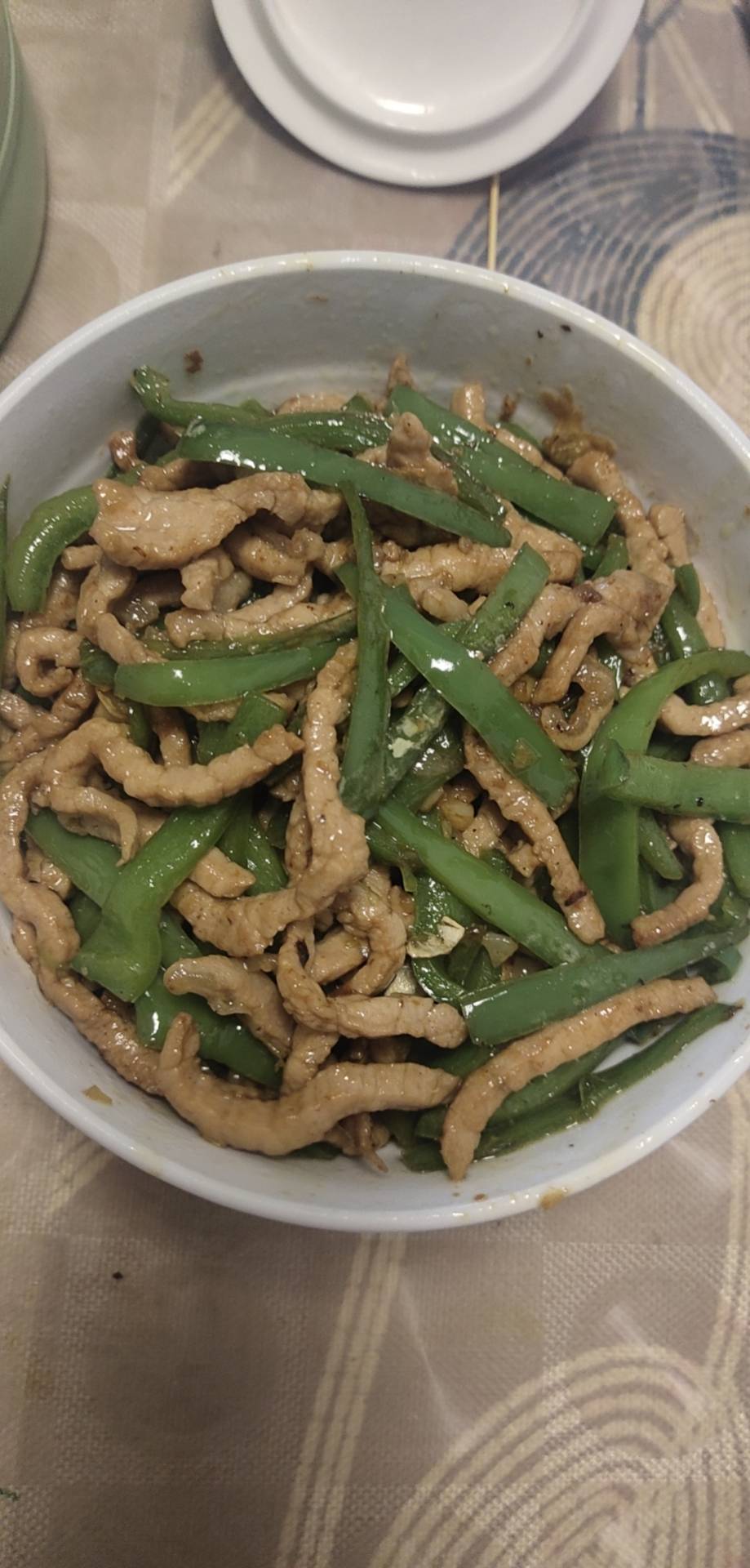 青椒炒肉丝