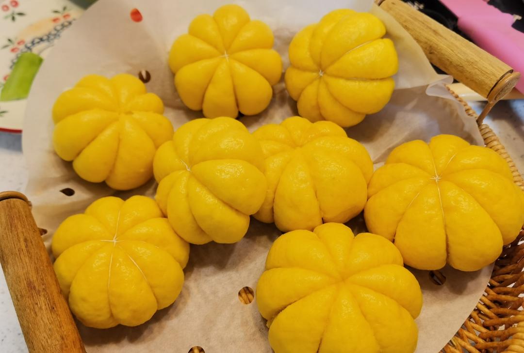 💯一根棉线就能搞定的♨️南瓜馒头｜详细制作手法视频教程