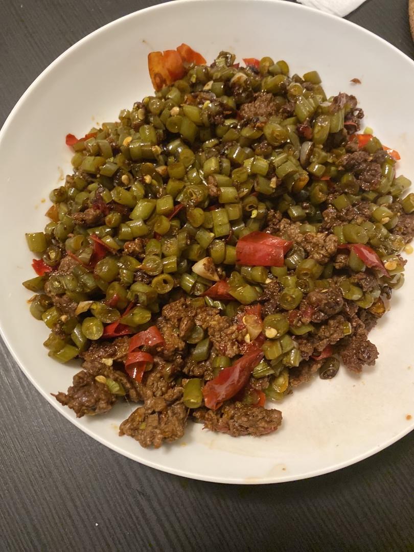 酸豆角肉沫