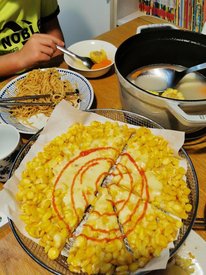 5分钟搞定黄金芝士玉米烙，金黄酥脆，巨拉丝‼️巨好吃‼️