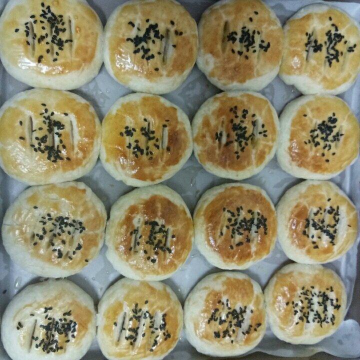 酥皮绿豆饼   酥得掉渣渣
