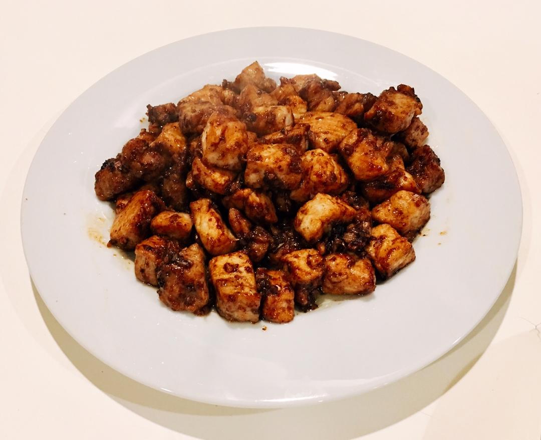 香蒜孜然猪肉粒-解馋神器