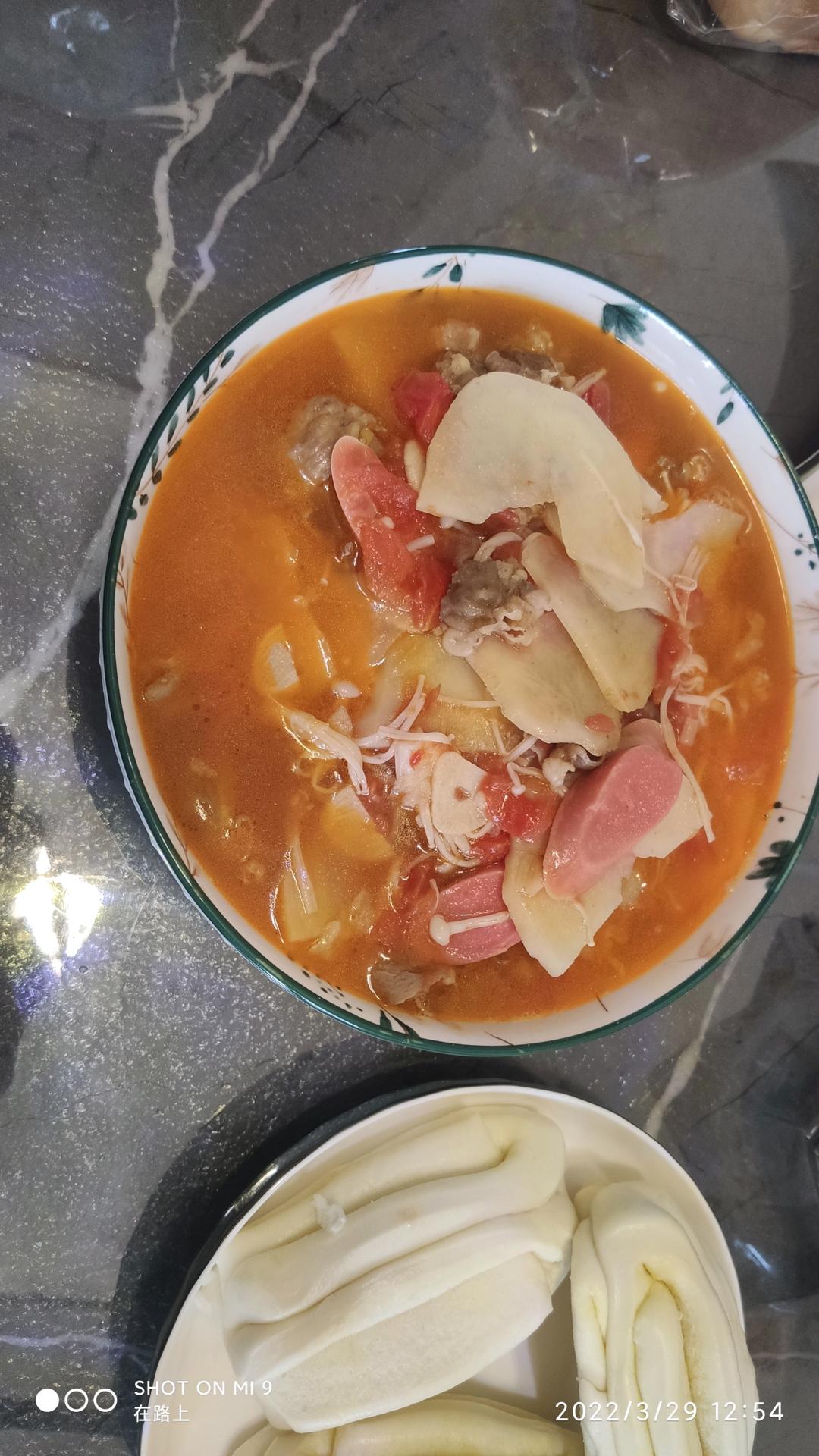 【孕妇食谱】番茄肥牛煲，汤汁酸甜鲜美、低脂低卡不长肉～
