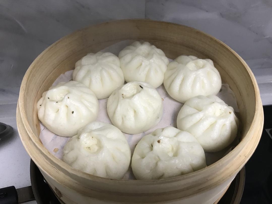 霉干菜肉包(一次发酵)