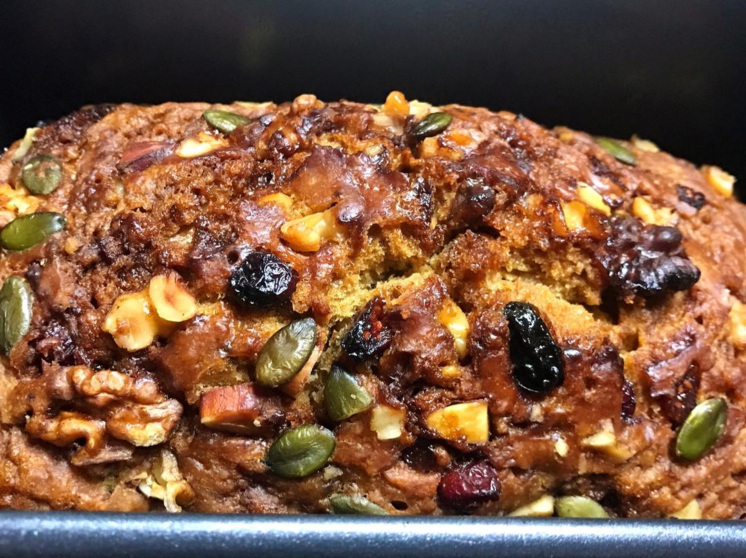 香蕉核桃蛋糕（低油少糖健康版）