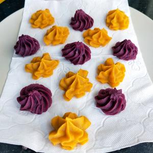 紫薯山药塔—宝宝手指零食的做法 步骤6