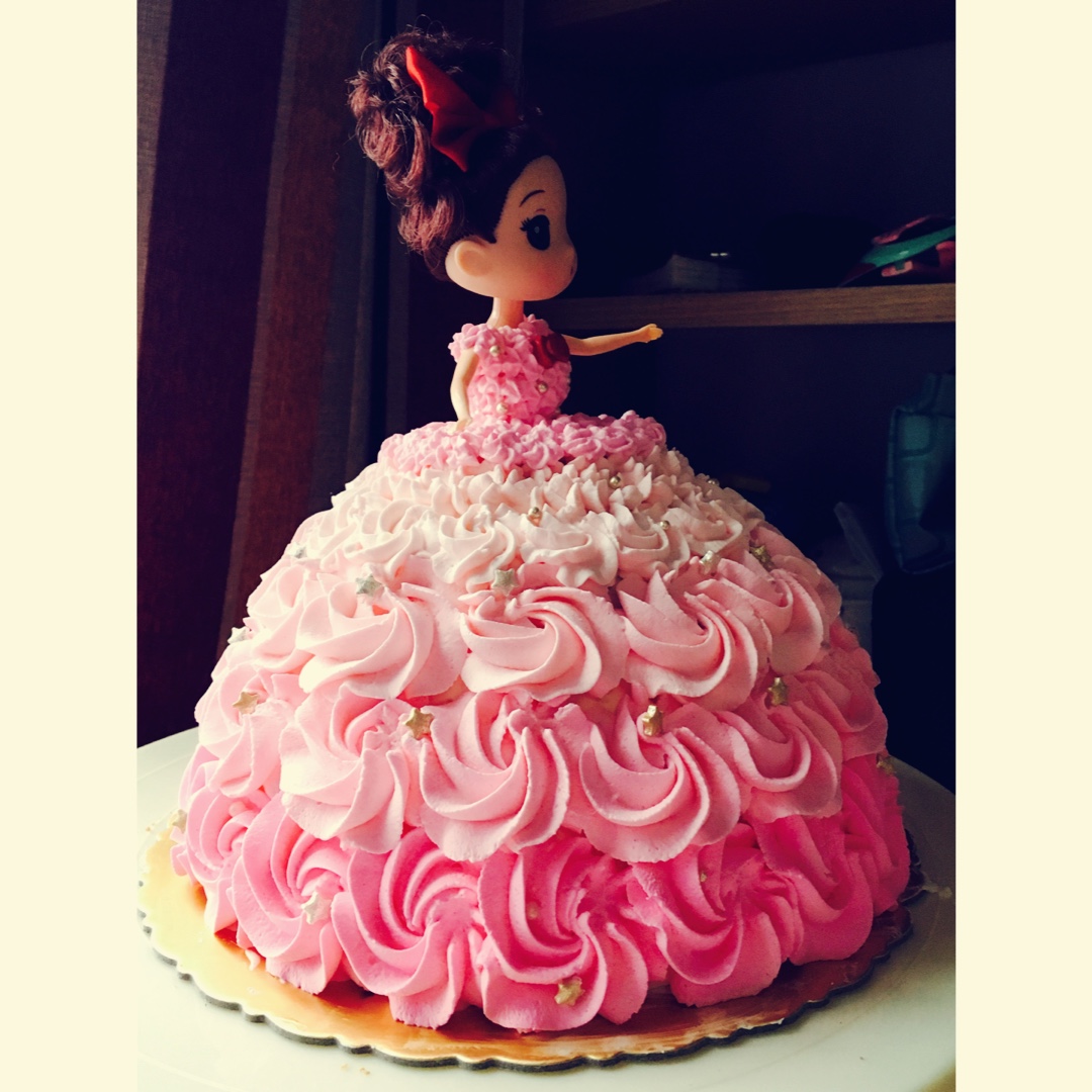 超级简单的小迷糊公主，渐变玫瑰装饰~！秒懂~！！