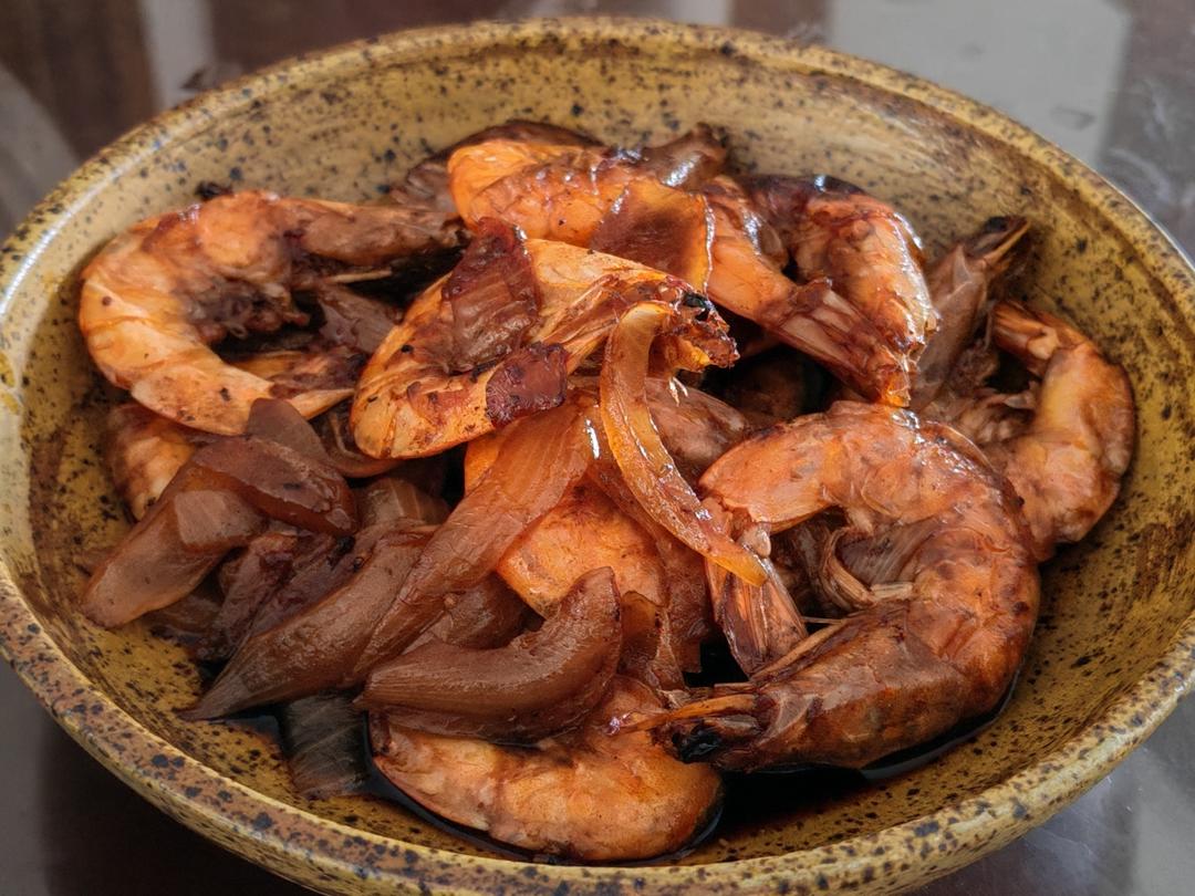 比蒜蓉虾好吃的洋葱虾（减脂食谱）
