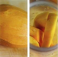 原汁原味芒果冰棒的做法 步骤1