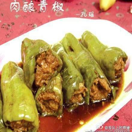 肉酿青椒的做法