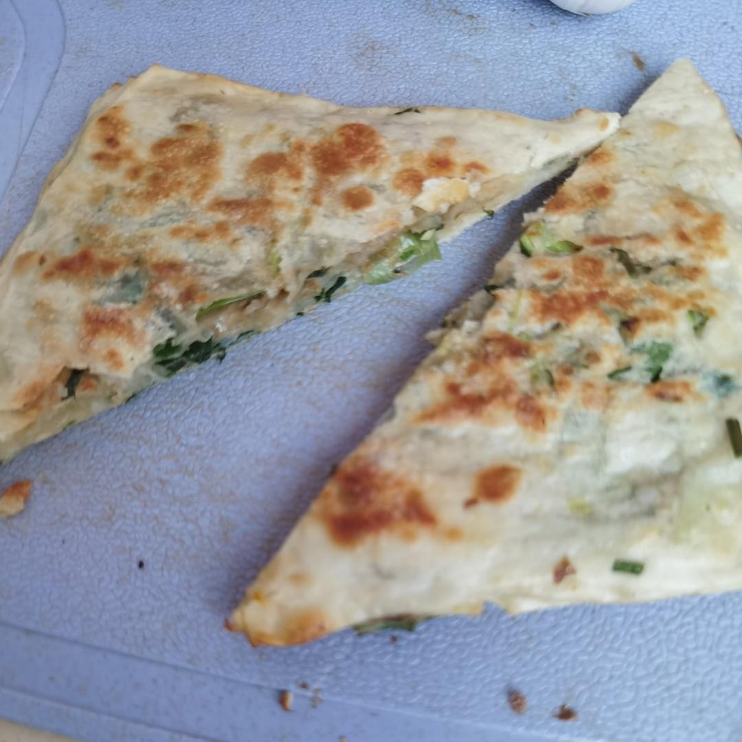 馄饨皮葱油饼