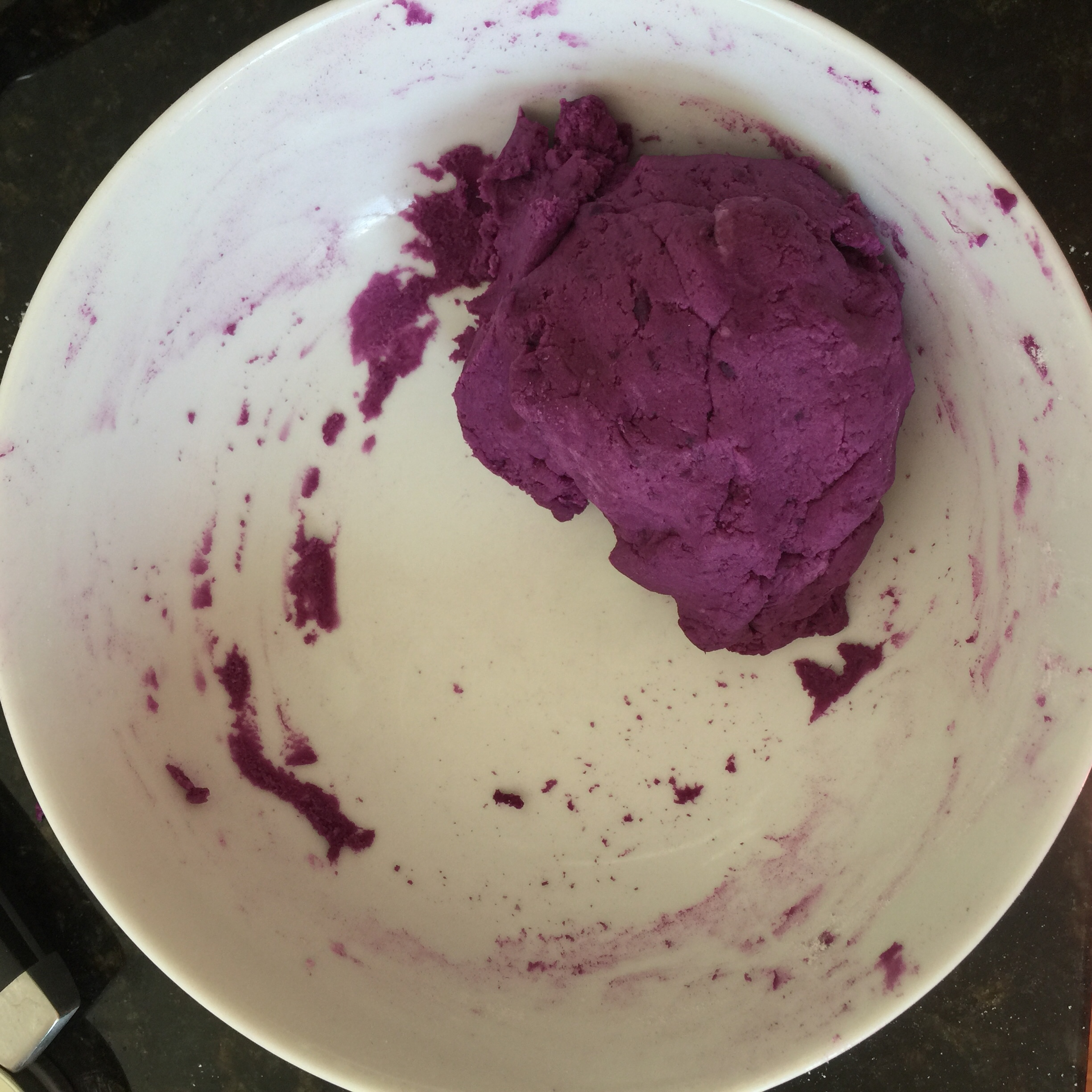 紫薯糯米饼的各种吃法的做法 步骤1