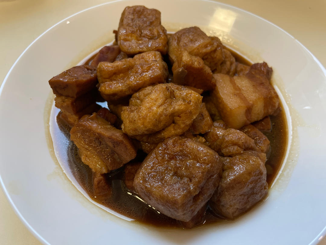 红烧肉油豆腐