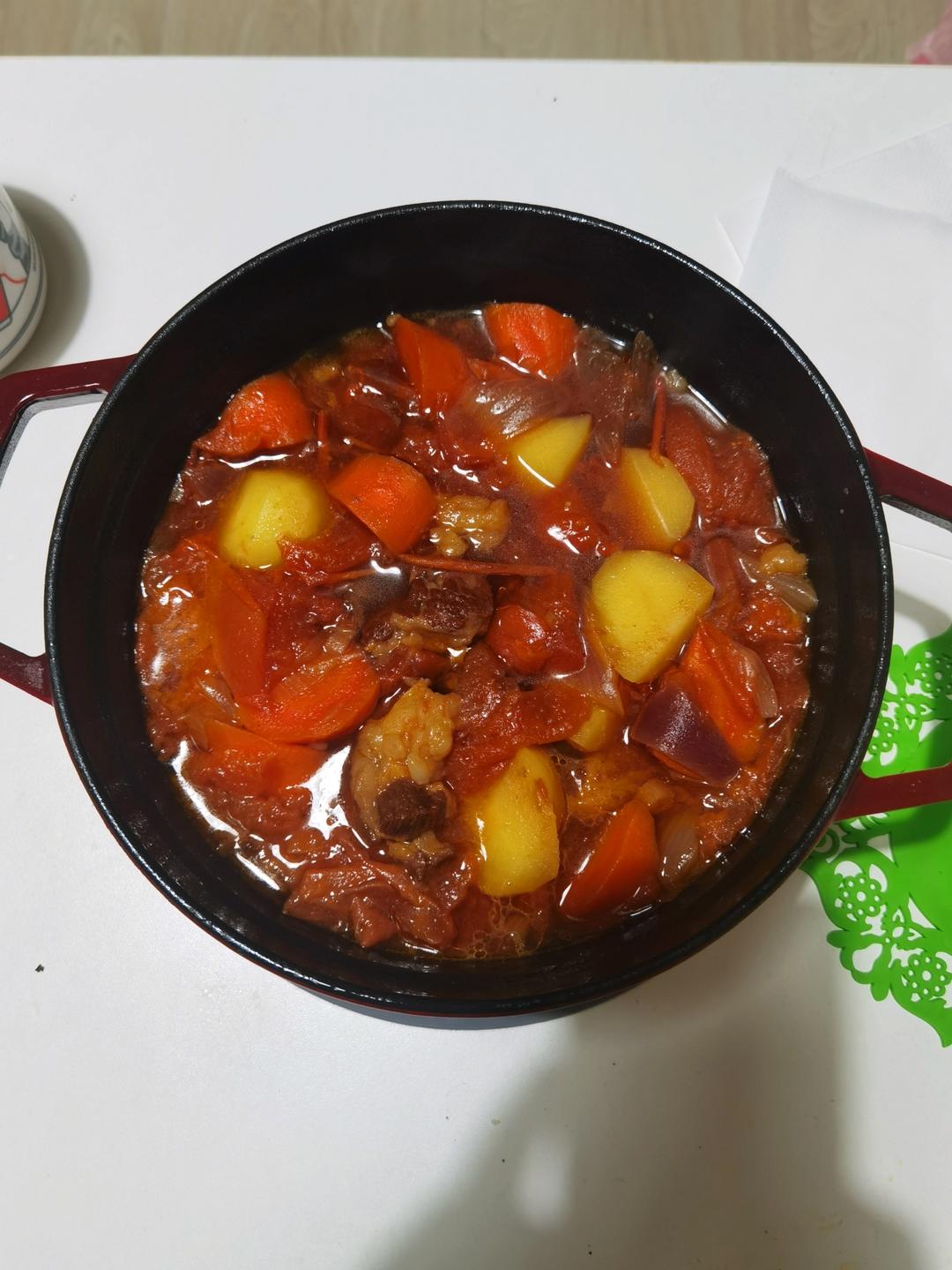番茄土豆炖牛腩