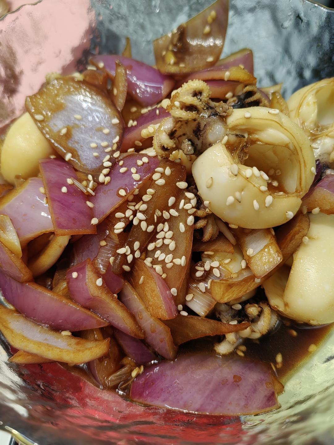 家常快手菜  酱爆墨鱼仔（15分钟搞定）