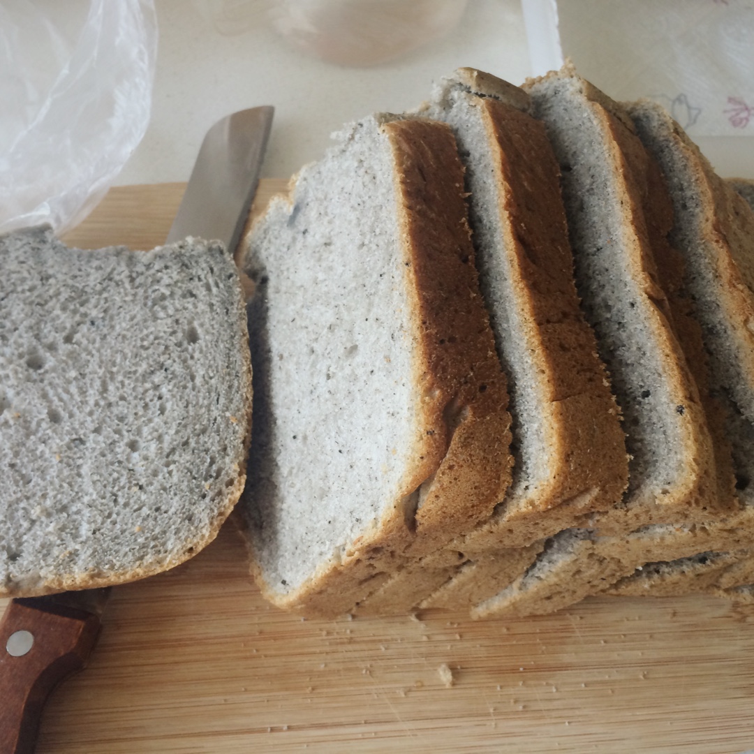 黑芝麻土司--松下面包机