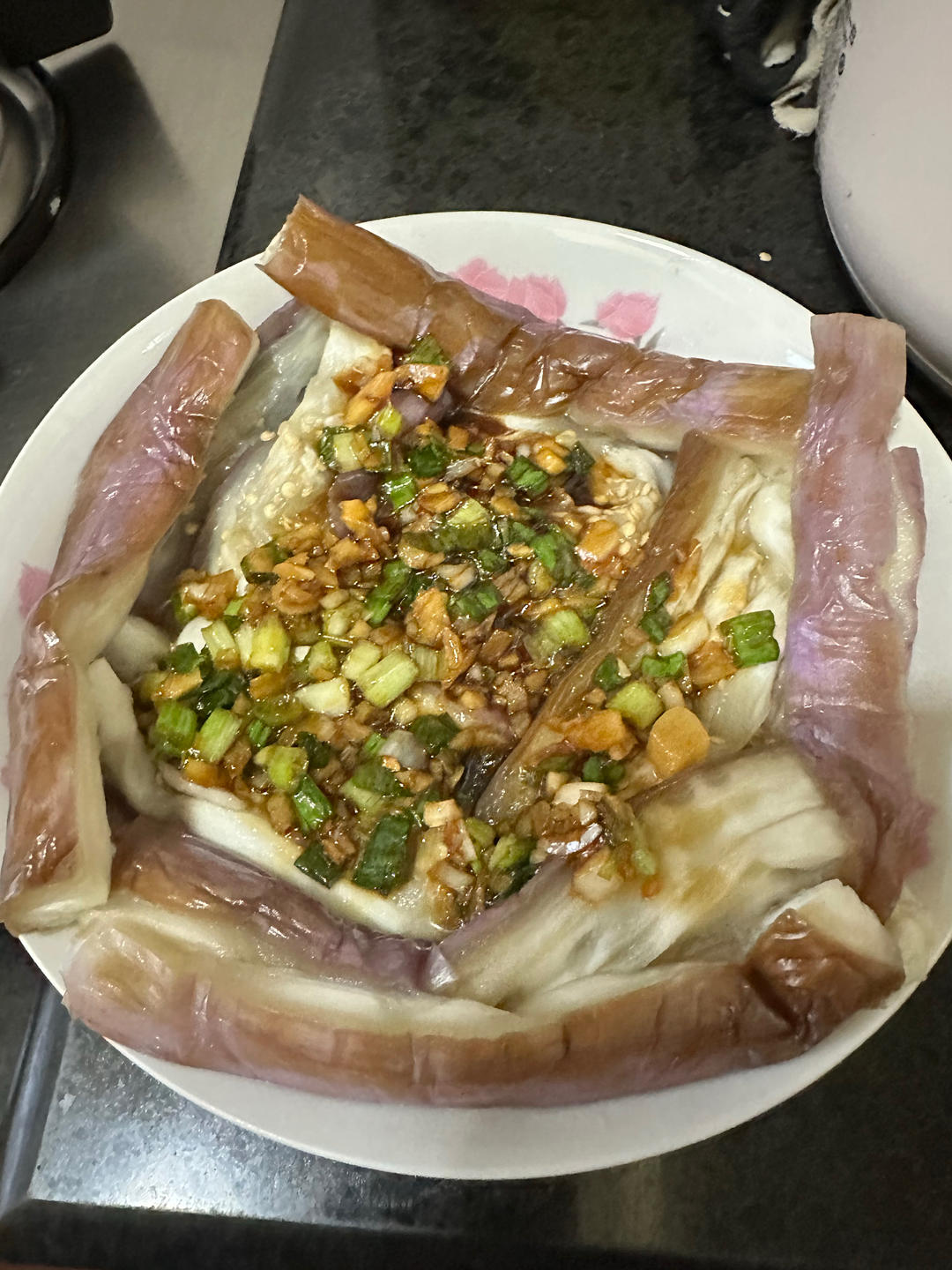 不变色手撕蒸茄子丨凉拌茄子