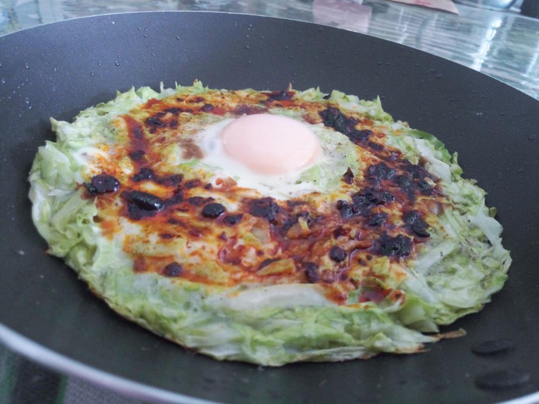 快手早餐料理-卷心菜烘蛋