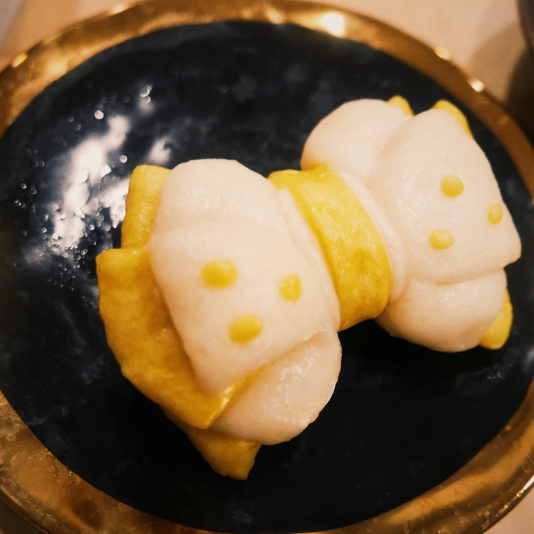奶香蝴蝶结馒头