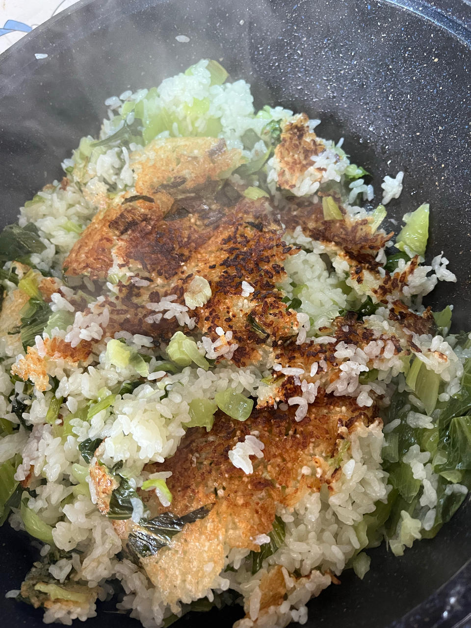 炒锅版 咸肉香肠菜饭 （有锅巴）