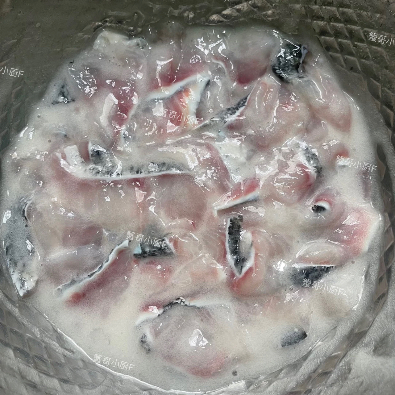 🔥黑鱼片腌制上浆的做法