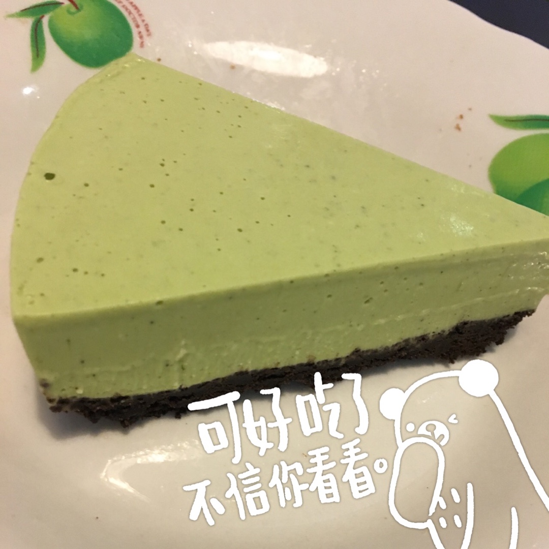 抹茶蜜豆冻芝士