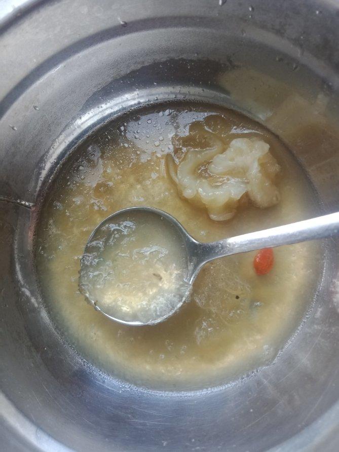 花胶雪燕皂角米炖奶