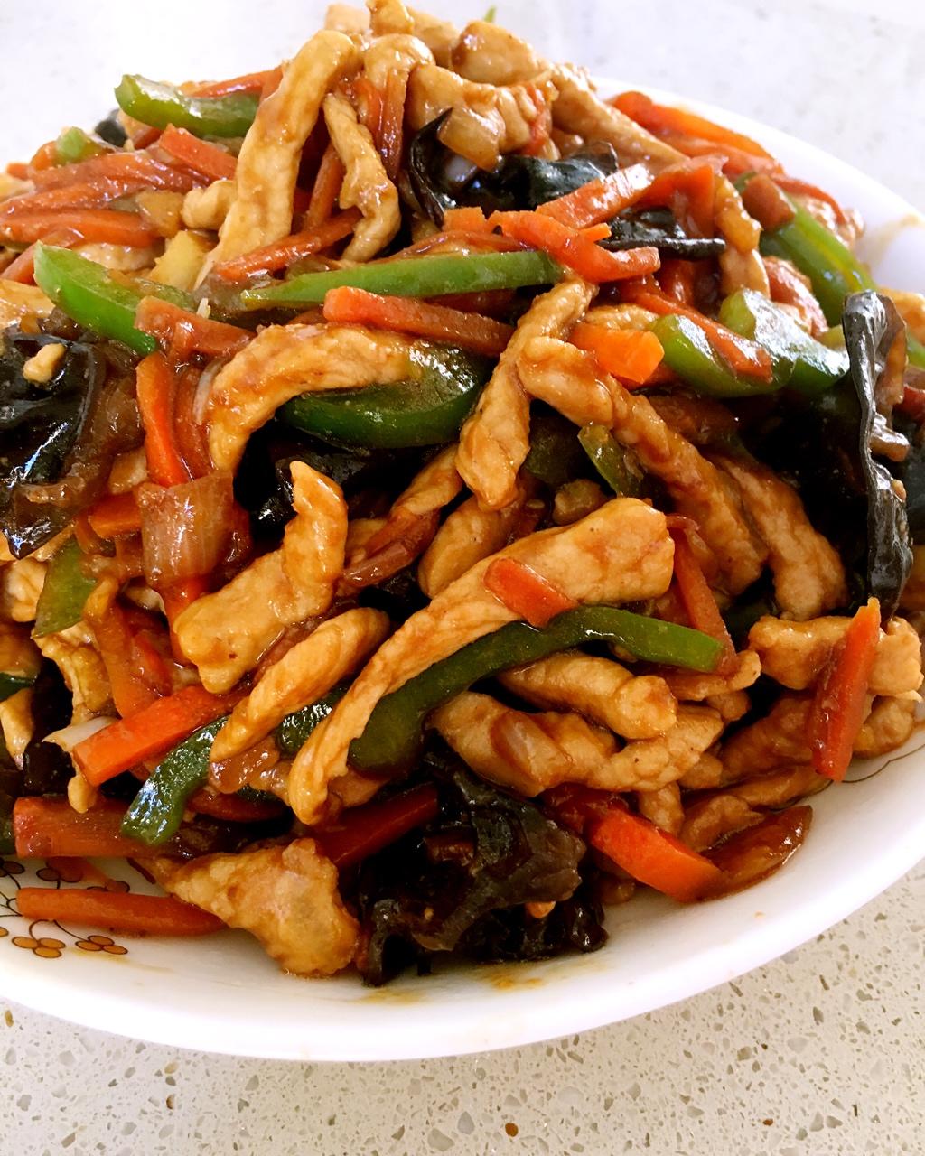 左仔麻麻做的鱼香肉丝