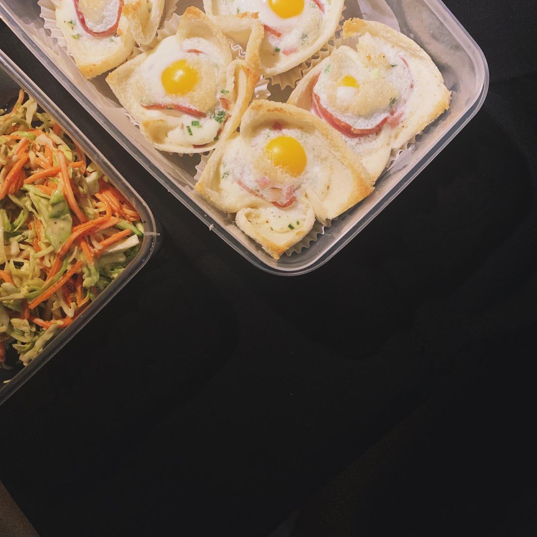 培根鸡蛋吐司杯