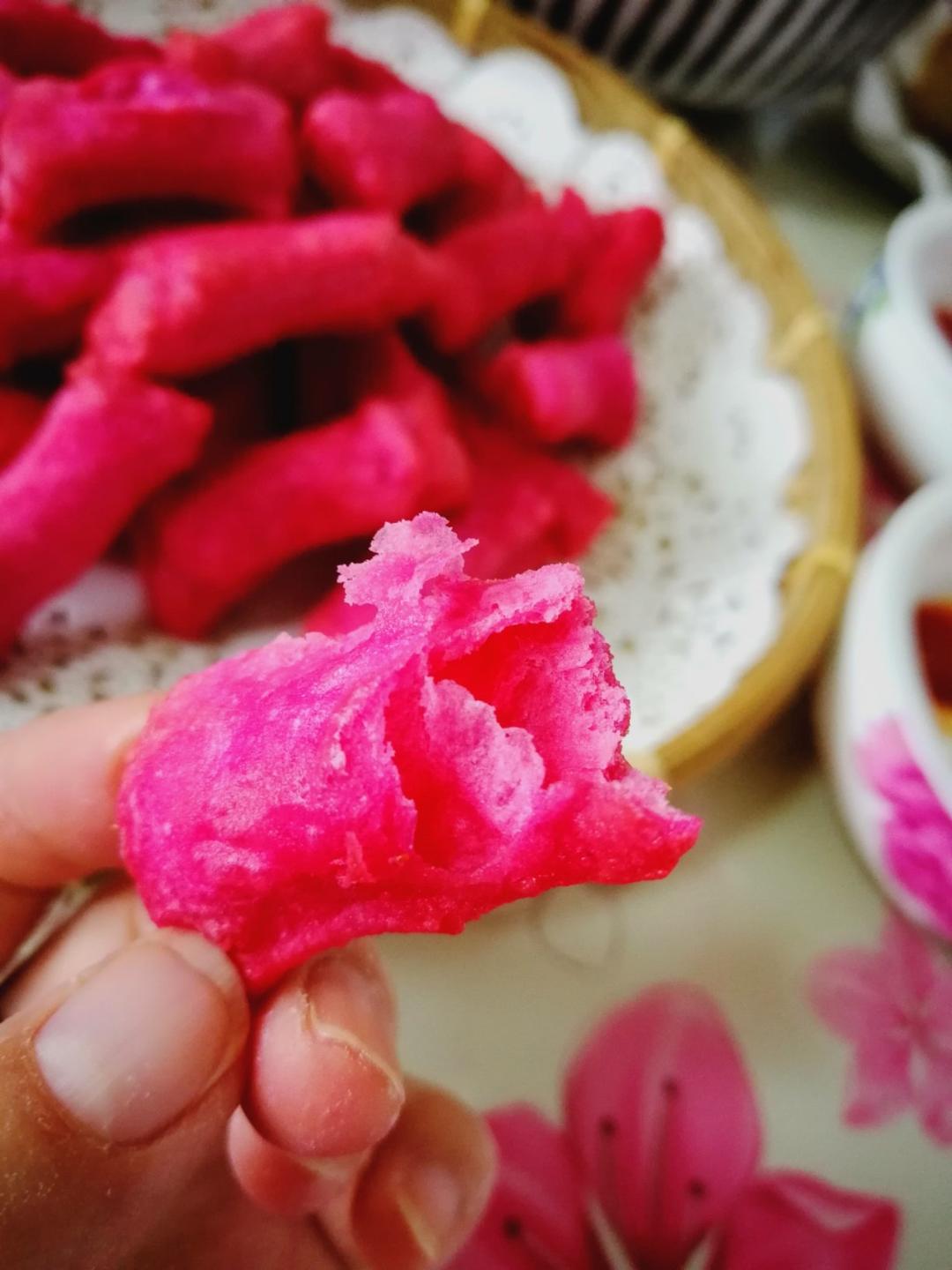 婳儿麻麻做的火龙果油条