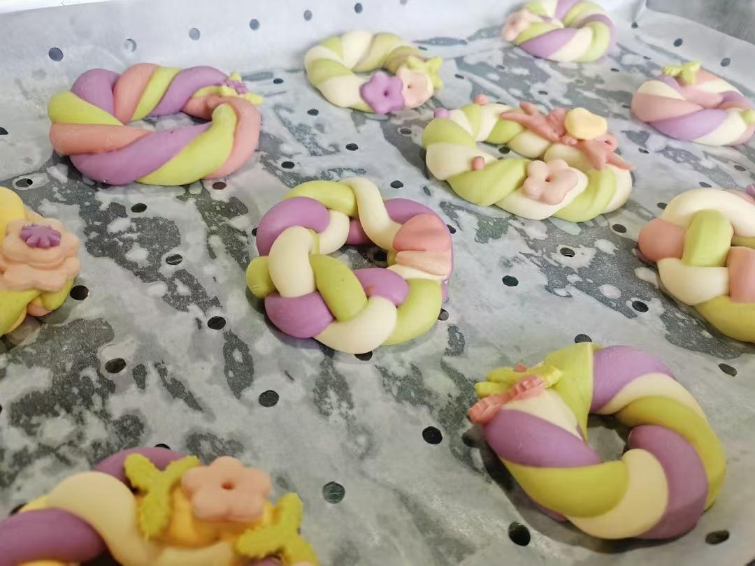 【原创】圣诞节花环馒头