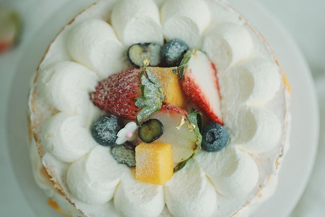 不会抹奶油也可以做的水果裸蛋糕～