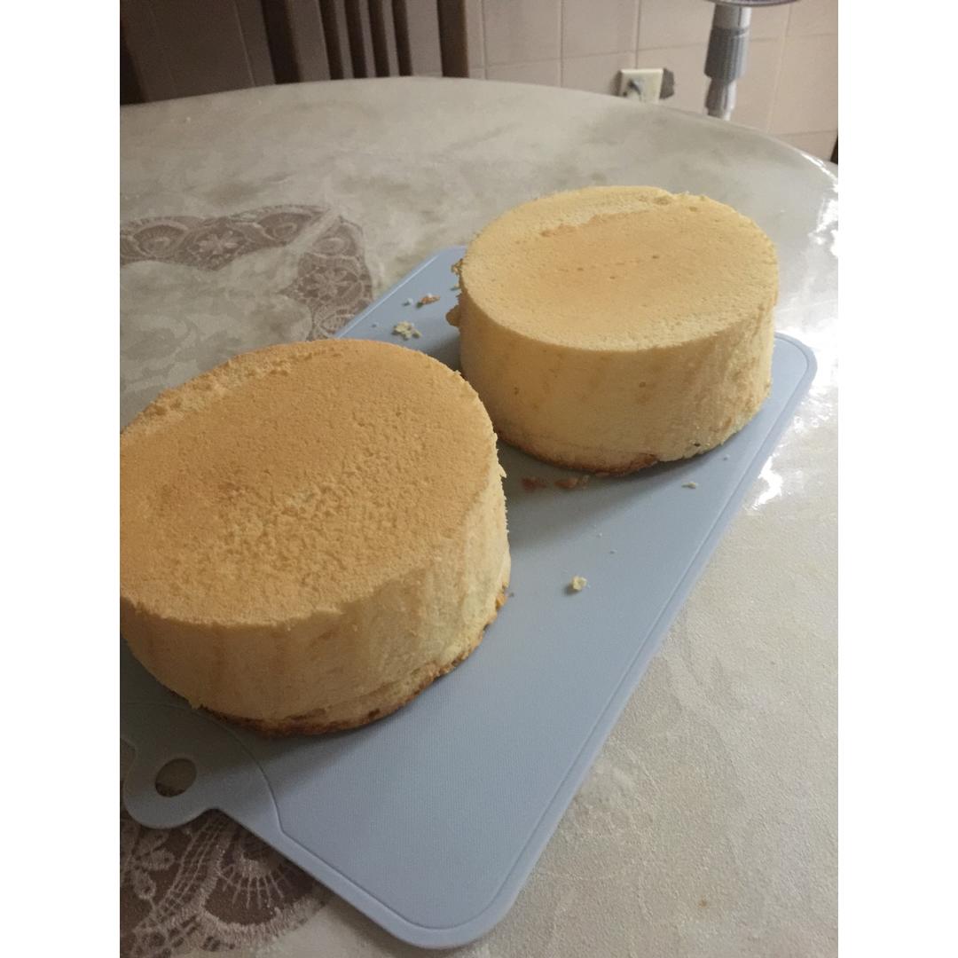 6寸原味戚风蛋糕