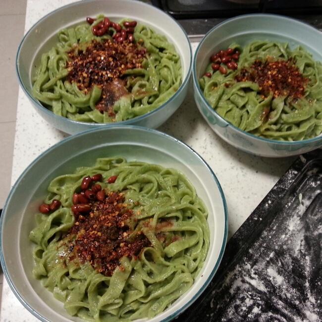 米蒿绿面的做法