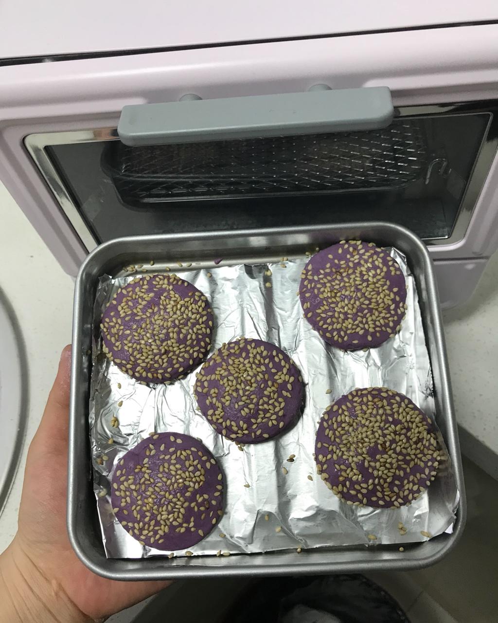 紫薯芝香糯米饼