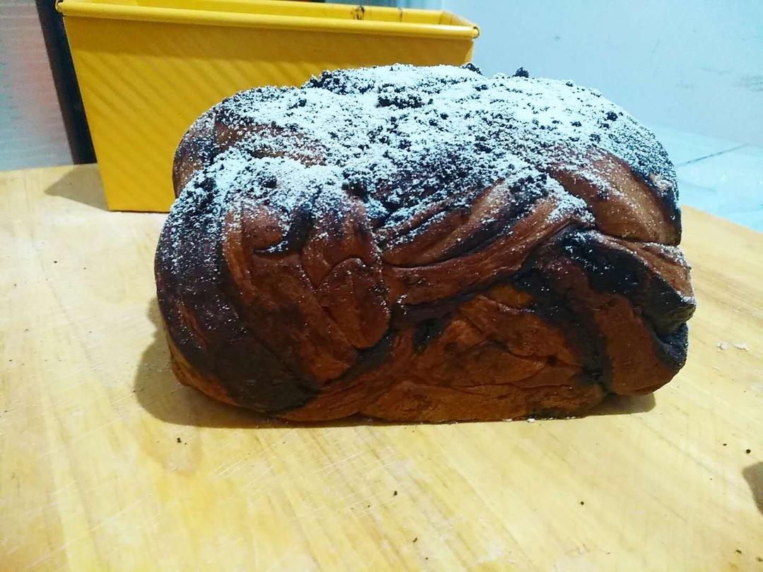 雪山巧克力吐司（巧克力奥利奥吐司面包）