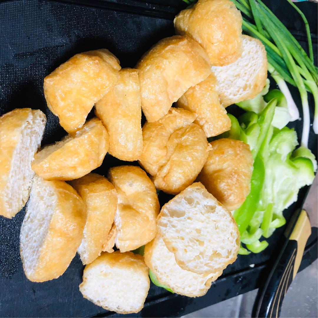 豆腐卜鸡胗的做法 步骤3