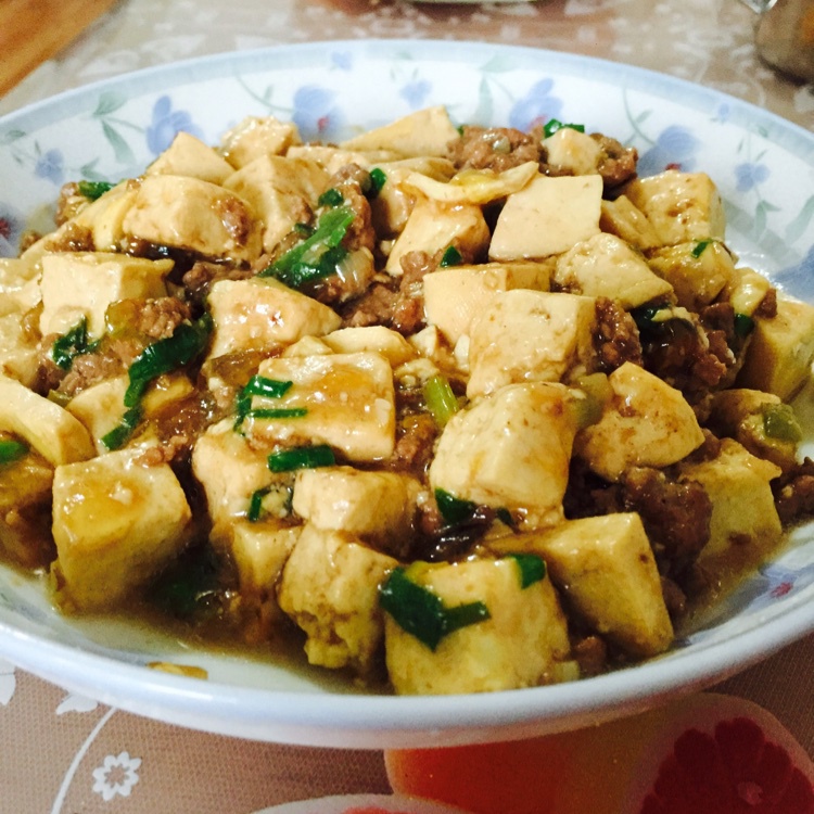 蒜香肉末烧豆腐