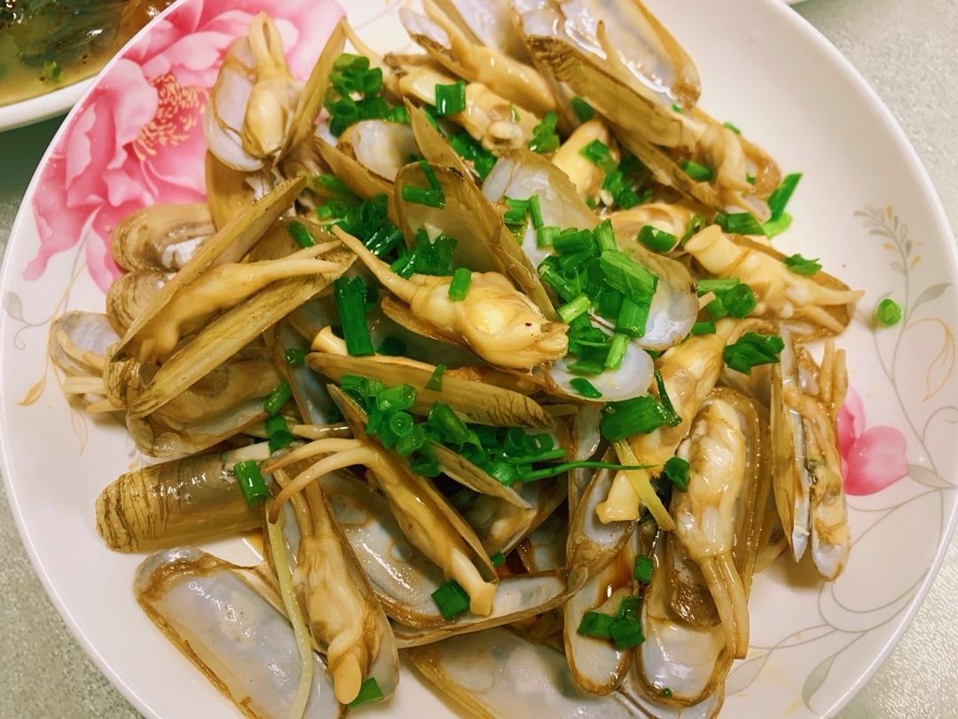 葱油蛏子
