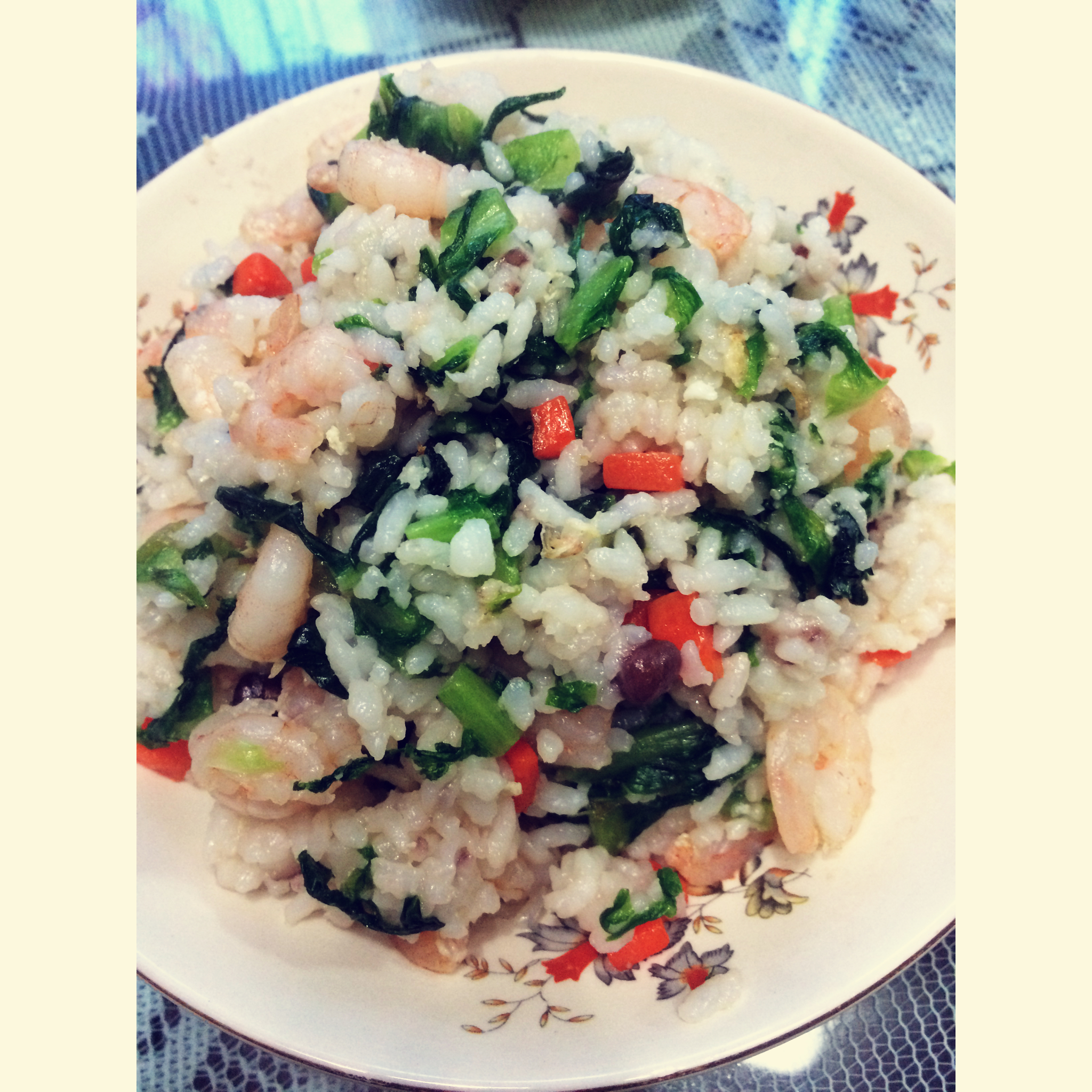 莴苣叶菜饭