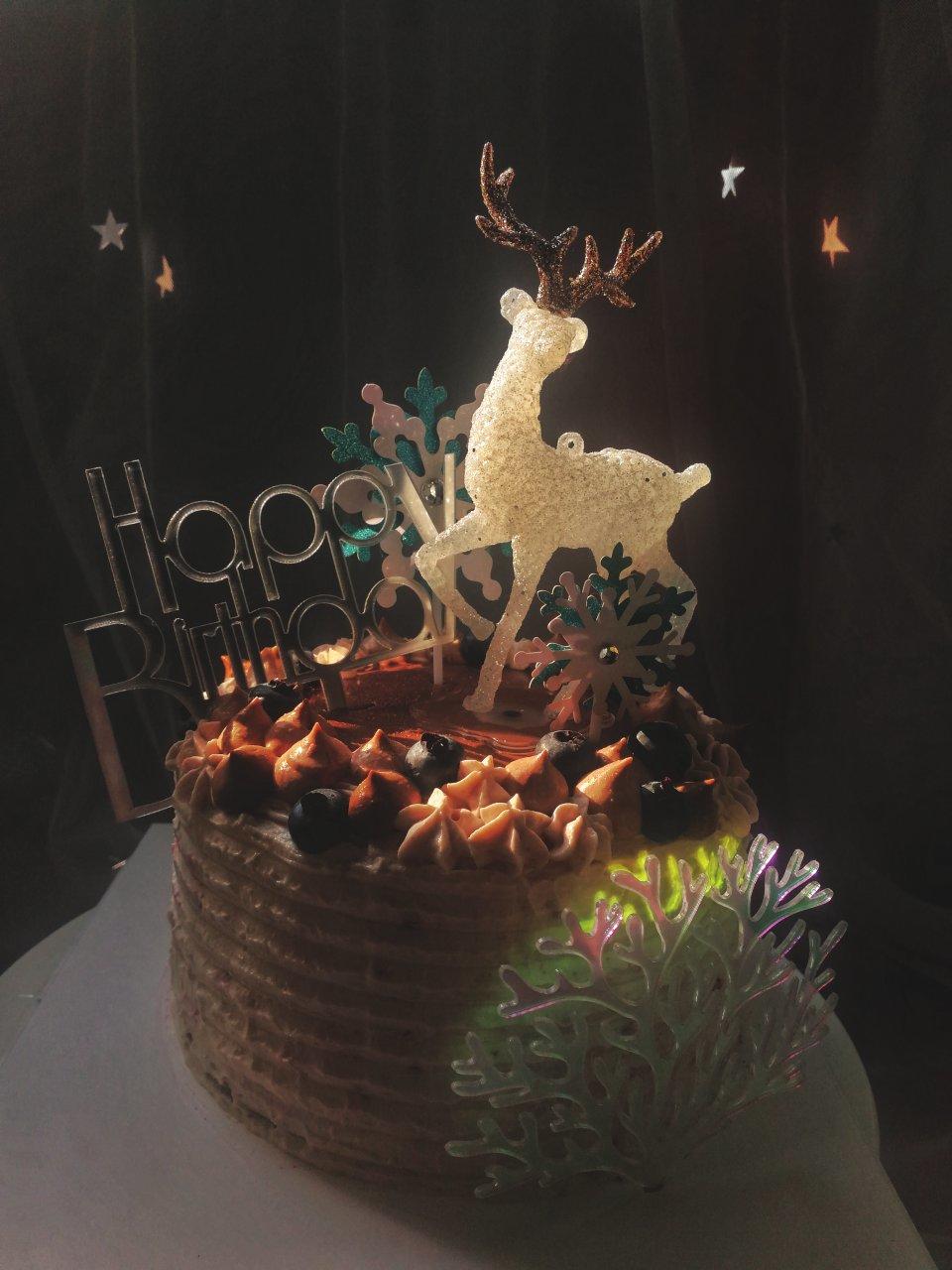 日式巧克力树莓蛋糕